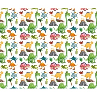 PODKŁADKA DO PRAC PLASTYCZNYCH PP 34x28 DINOZAURY, Podkłady na biurko, Galanteria biurowa