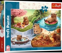 Puzzle - "300" - Cztery pory roku z kapibarami ..., 300 element&oacute;w, Puzzle