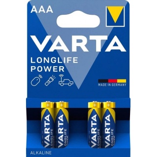 BATERIA ALKAL.LR3 LONGLIFE POWER VARTA/4szt/, Baterie, akumulatory i ładowarki, Urządzenia biurowe