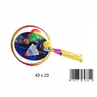 BADMINTON *3 METALOWY 3312, Sport i rekreacja, Zabawki