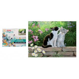 MALOWANIE PO NUMERACH KOTKI 7534, Zestawy kreatywne, Art. kreatywne