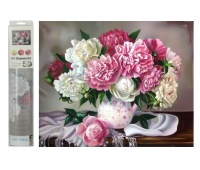 MOZAIKA DIAMENTOWA KWIATY W WAZONIE 0787, Kreatywne, Zabawki