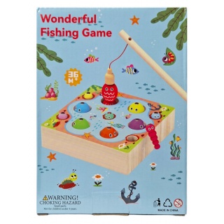 GRA DREWNIANA RYBKI 7809, Drewniane, Zabawki
