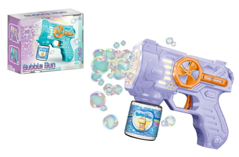 PISTOLET DO BANIEK ZE ŚWIATŁEM 8035, Bańki i akcesoria do baniek, Zabawki