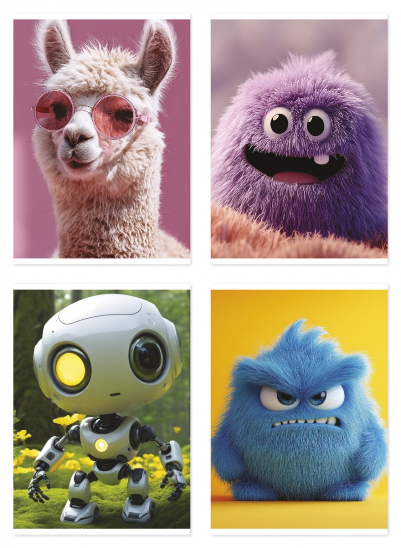 Zeszyt szkolny GIMBOO, A5, w kratkę, 16 kart., 70gsm, mix wzor&oacute;w, Zeszyty, Artykuły szkolne