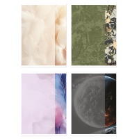 Zeszyt szkolny GIMBOO, A5, w kratkę, 80 kart., 70gsm, mix wzor&oacute;w, Zeszyty, Artykuły szkolne