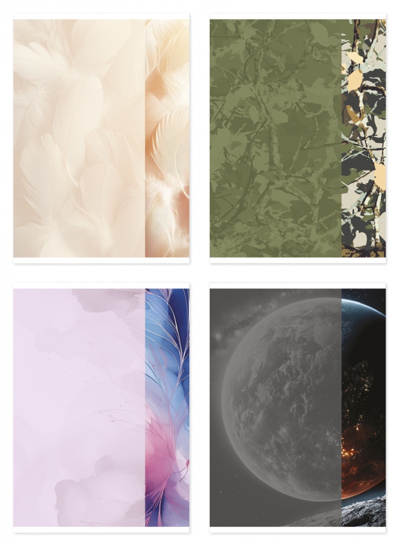 Zeszyt szkolny GIMBOO, A5, w kratkę, 80 kart., 70gsm, mix wzor&oacute;w, Zeszyty, Artykuły szkolne