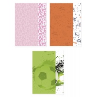 Zeszyt szkolny GIMBOO, A4, w kratkę, 60 kart., 70gsm, mix wzor&oacute;w, Zeszyty, Artykuły szkolne