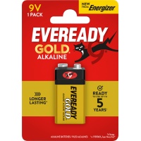 Battery EVEREADY GOLD from ENERGIZER, E, 6LR61, 9V, CP1 EU, 1 pc