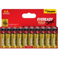 Bateria EVEREADY GOLD from ENERGIZER, AA, LR6, 1,5V, DHP20 EU, 20 szt., Baterie, Urządzenia i maszyny biurowe