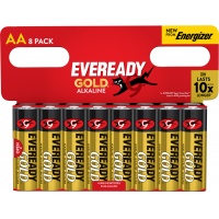 Bateria EVEREADY GOLD from ENERGIZER, AA, LR6, 1,5V, DHP8 EU, 8 szt., Baterie, Urządzenia i maszyny biurowe