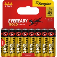 Bateria EVEREADY GOLD from ENERGIZER, AAA, LR03, 1,5V, DHP8, 8 szt., Baterie, Urządzenia i maszyny biurowe