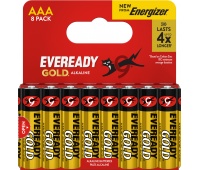 Battery EVEREADY GOLD from ENERGIZER, AAA, LR03, 1,5V, DHP8, 8 pcs