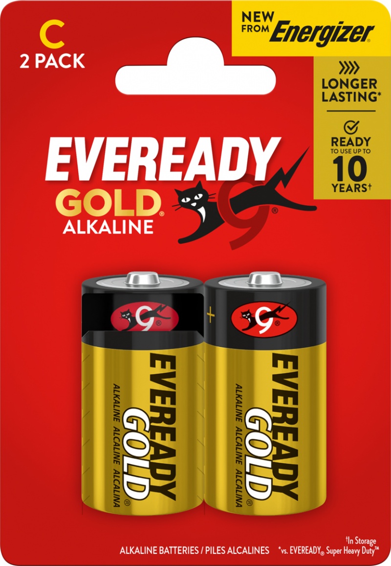 Bateria EVEREADY GOLD from ENERGIZER, C, LR14, 1,5V, CP2 EU, 2 szt., Baterie, Urządzenia i maszyny biurowe
