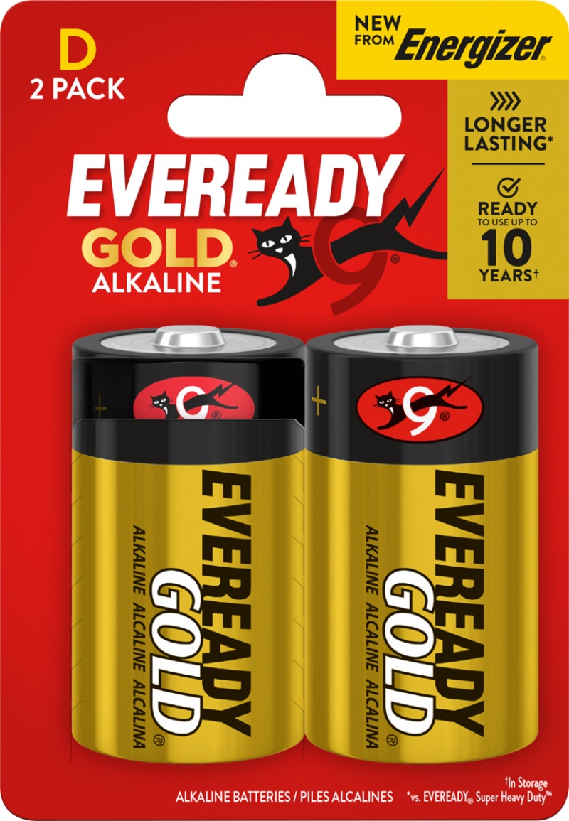 Bateria EVEREADY GOLD from ENERGIZER, D, LR20, 1,5V, CP2 EU, 2 szt., Baterie, Urządzenia i maszyny biurowe