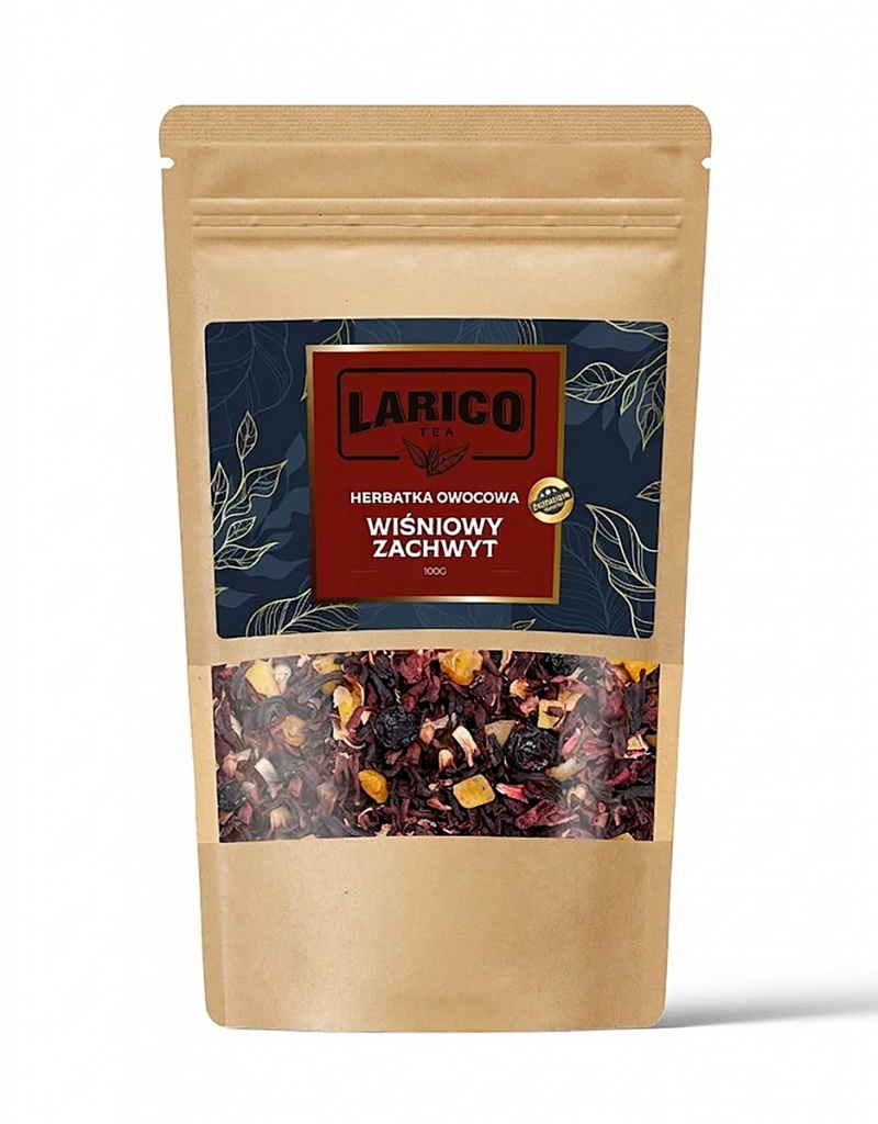 Herbatka owocowa LARICO, wiśniowy zachwyt, 100g, Herbaty, Artykuły spożywcze