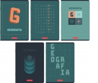 ZESZYT HER MIX GEOGRAFIA A5 60K.KRATKA /10/, Zeszyty, Zeszyty i bloki