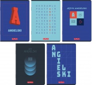 ZESZYT HER MIX ANGIELSKI A5 60K.KRATKA /10/, Zeszyty, Zeszyty i bloki