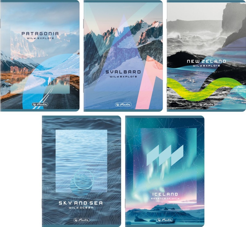 ZESZYT HER PREMIUM SOLARPUNK A5 80K.LINIA /5/, Zeszyty, Zeszyty i bloki