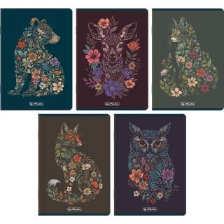 ZESZYT HER PREMIUM FLORIMALS A5 80K.LINIA /5/, Zeszyty, Zeszyty i bloki