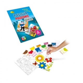 PIASKOWE MALOWANKI - POLICJA POGOTOWIE, Kolorowanki, Książeczki