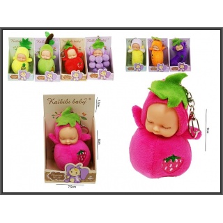 MINI LALKI OWOCE10CM Z BRELOCZKIEM, Lalki, Zabawki