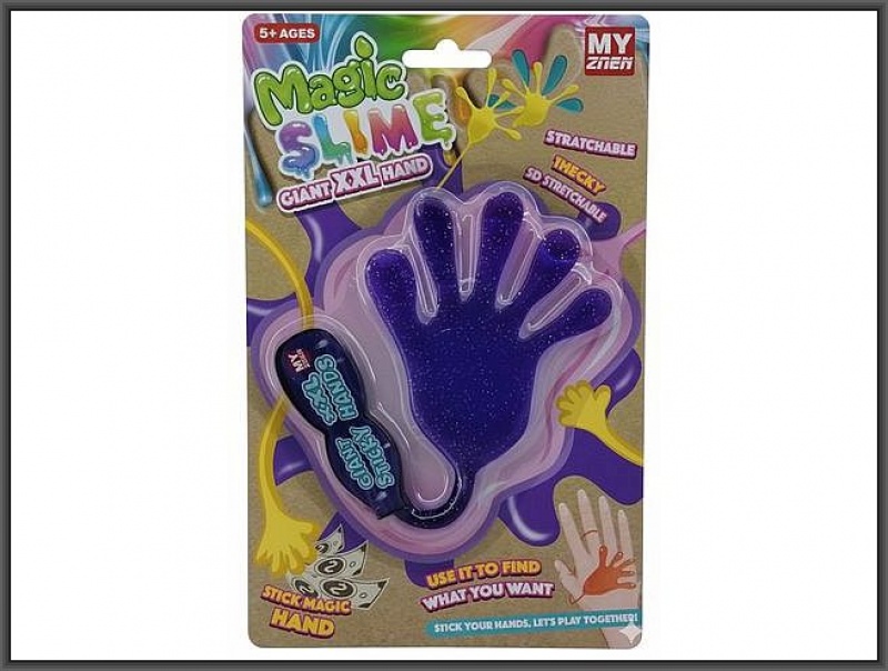 ŁAPA ŻELOWA 10X9CM Z RĄCZKĄ 8CM 4172, Gluty, gniotki, Zabawki