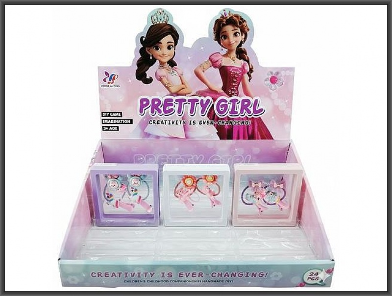 GUMKI/SPINKI DO WŁOS&Oacute;W PIERŚCIONEK 828-227E, Dla dziewczynki, Zabawki