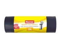 MASTER WORKI NA ŚMIECI LDPE 35L.TAŚMA 15szt.S-126