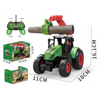 Traktor R/C 1:24 18x11x16cm, Pojazdy, Zabawki