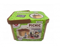 Zestaw kosz piknikowy 25 el