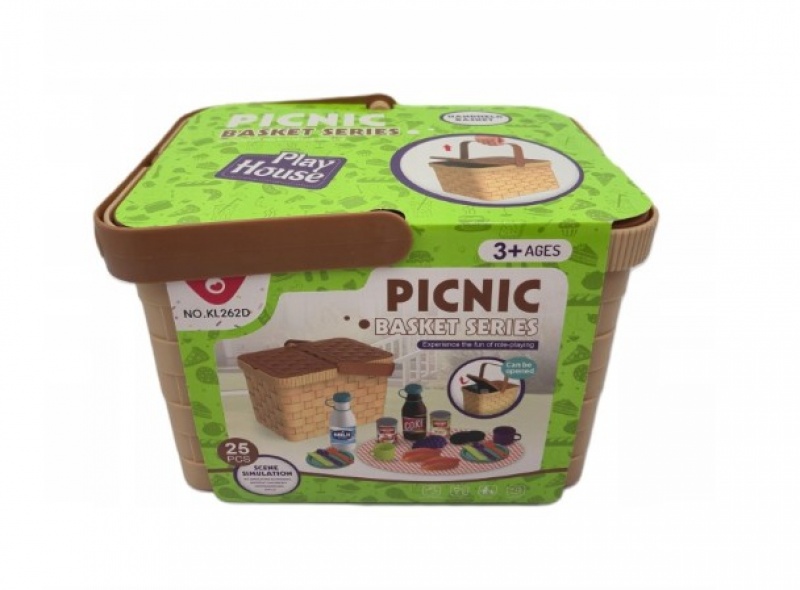 Zestaw kosz piknikowy 25 el, Zabawki