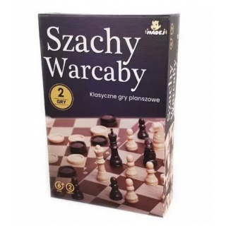 Gra Szachy i Warcaby 26,5x17,5x5,5 cm, Planszowe, Gry