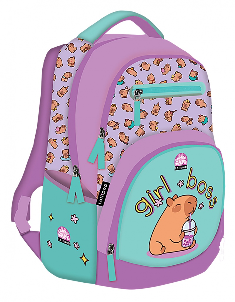 Backpack ICO Lizzy Lollipop Capybara, 27L, color mix
