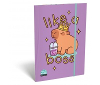 Teczka z gumką ICO Lizzy Lollipop Capybara, A4, mix kolor&oacute;w, Teczki, Artykuły szkolne