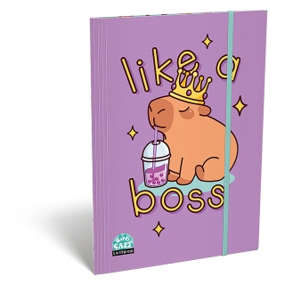 Teczka z gumką ICO Lizzy Lollipop Capybara, A4, mix kolor&oacute;w, Teczki, Artykuły szkolne