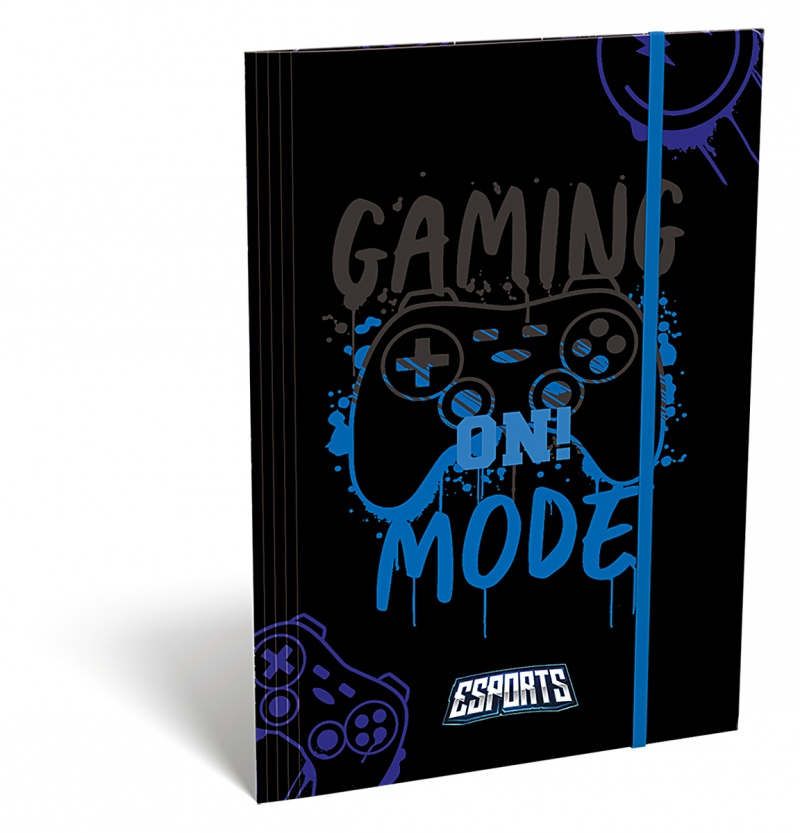 Teczka z gumką ICO Lizzy Esport Gamer on Duty, A4, mix kolor&oacute;w, Teczki, Artykuły szkolne