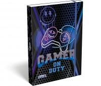 Teczka z gumką ICO Lizzy Esport Gamer on Duty, przestrzenna, A4, mix kolor&oacute;w, Teczki, Artykuły szkolne