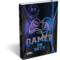 Teczka z gumką ICO Lizzy Esport Gamer on Duty, przestrzenna, A4, mix kolor&oacute;w, Teczki, Artykuły szkolne