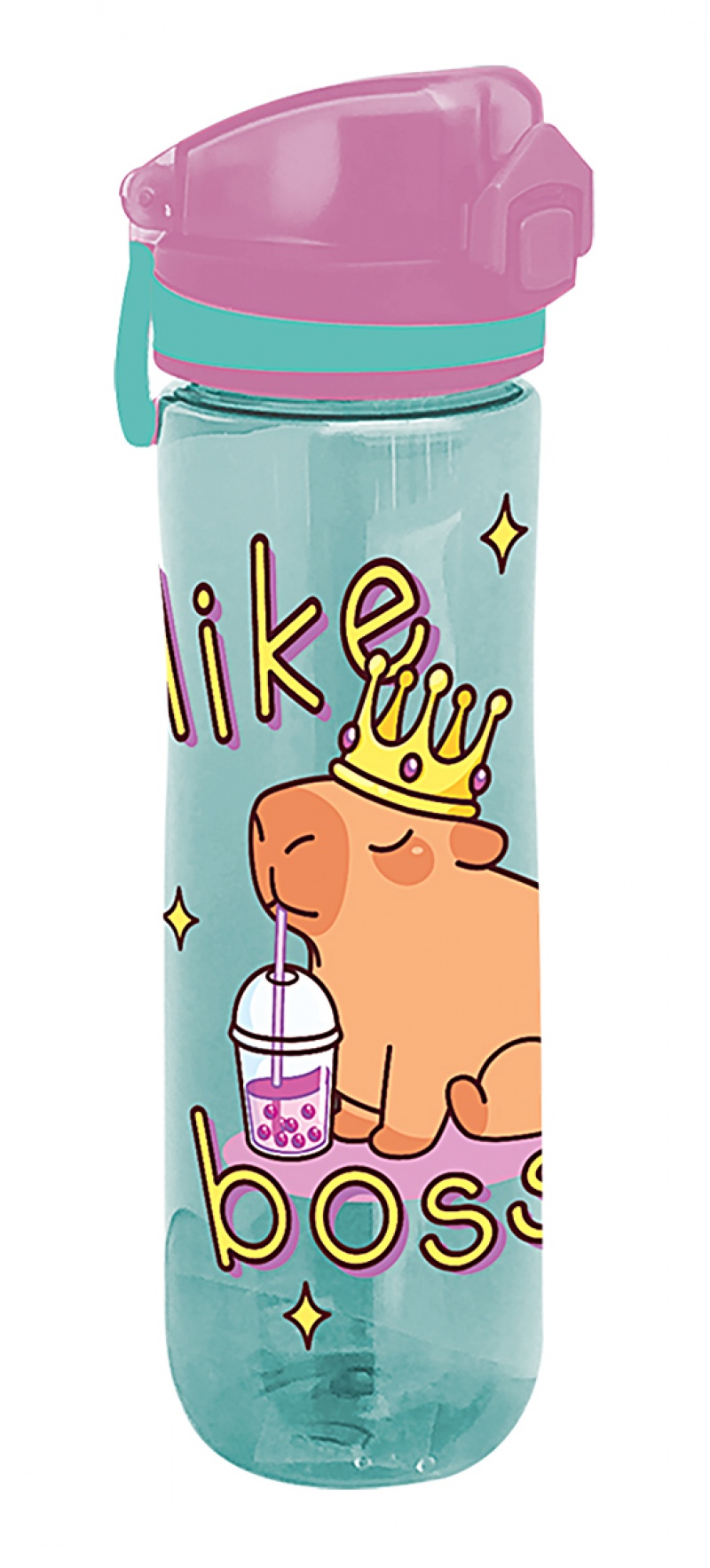 Bidon ICO Lizzy Lollipop Capybara, 600 ml, mix kolor&oacute;w, Śniadani&oacute;wki i bidony, Artykuły szkolne