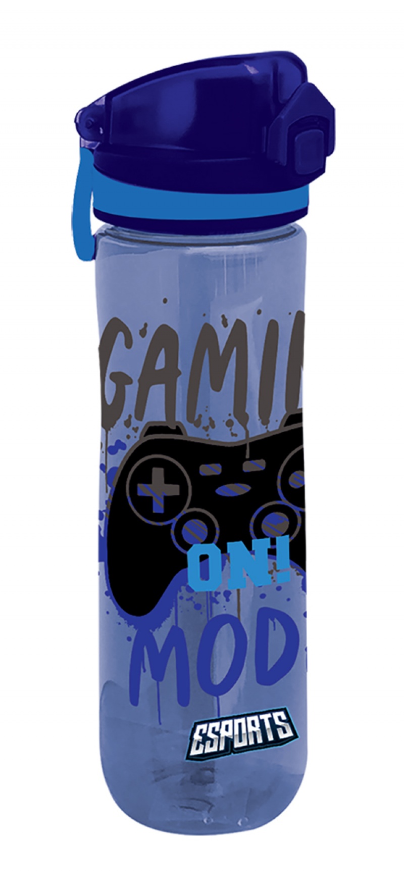 Bidon ICO Lizzy Esport Gamer on Duty, 600 ml, mix kolor&oacute;w, Śniadani&oacute;wki i bidony, Artykuły szkolne