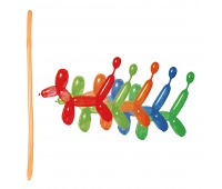 Zestaw balon&oacute;w PARTY GO, podłużne, 29cm, 15 szt., mix kolor&oacute;w, Okolicznościowe, Gadżety