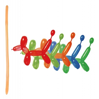 Zestaw balon&oacute;w PARTY GO, podłużne, 29cm, 15 szt., mix kolor&oacute;w, Okolicznościowe, Gadżety