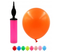 Zestaw balon&oacute;w PARTY GO, z pompką, 25cm, 25 szt., mix kolor&oacute;w, Okolicznościowe, Gadżety