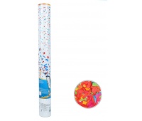 Tuba konfetti PARTY GO, 30cm, 12 szt., mix kolor&oacute;w, Okolicznościowe, Gadżety