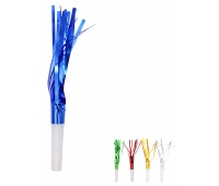 Trąbka imprezowa PARTY GO, 6,5cm, 6 szt., mix kolor&oacute;w, Okolicznościowe, Gadżety