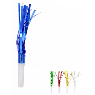 Trąbka imprezowa PARTY GO, 6,5cm, 6 szt., mix kolor&oacute;w, Okolicznościowe, Gadżety