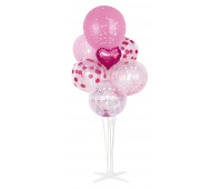 Zestaw balon&oacute;w PARTY GO, 85cm, 7 szt., r&oacute;żowe, Okolicznościowe, Gadżety