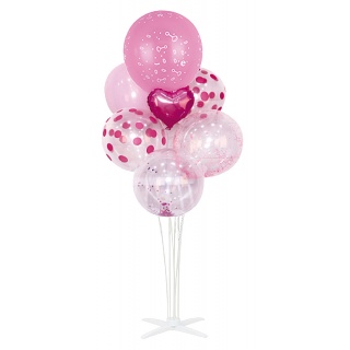 Zestaw balon&oacute;w PARTY GO, 85cm, 7 szt., r&oacute;żowe, Okolicznościowe, Gadżety