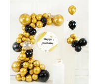 Zestaw balon&oacute;w PARTY GO Girlanda, 73 szt., złote, Okolicznościowe, Gadżety